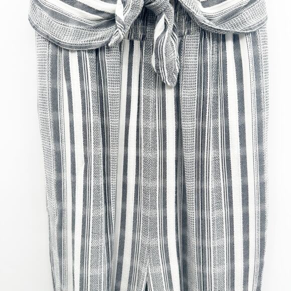 L*Space Riri Wide Leg Jumpsuit Romper in Gray White Stripe Size Medium - Picture 7 of 12